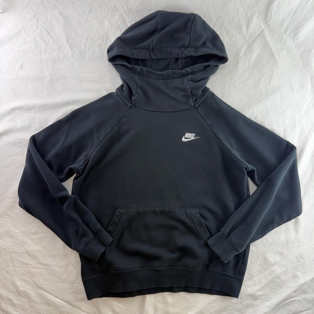Nike Sportswear Essential Funnel-Neck Fleece Pullover Hoodie Womens S